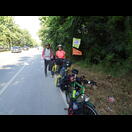 Eines der seltenen Treffen mit einem anderen Tourenfahrer, diesmal ein Thai